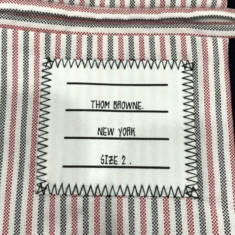 Thom Browne Thom Browne Men's Blue Cotton Jacket 0089 Size US M / EU 48-50 / 2 - 7 Thumbnail