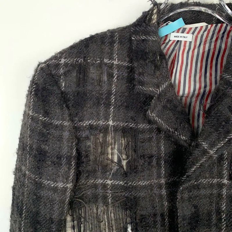 Thom Browne Thom Browne Men's Black Gray Wool Coat 0089 Size US S / EU 44-46 / 1 - 3 Thumbnail