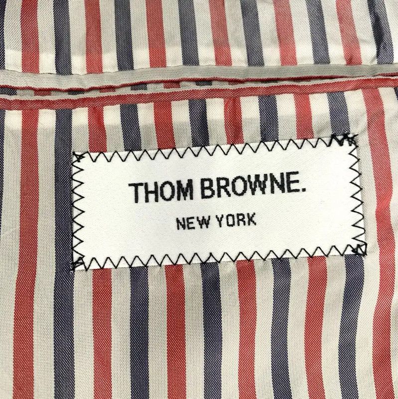 Thom Browne Thom Browne Men's Black Gray Wool Coat 0089 Size US S / EU 44-46 / 1 - 6 Thumbnail