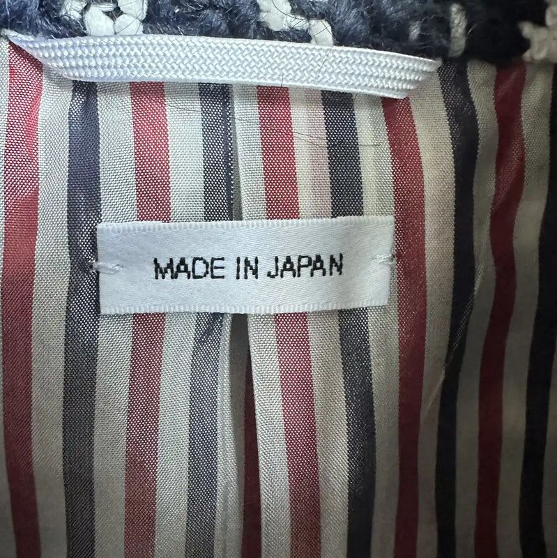 Thom Browne Thom Browne Spring Autumn White Wool Blend Jacket 0089 Size US L / EU 52-54 / 3 - 4 Thumbnail