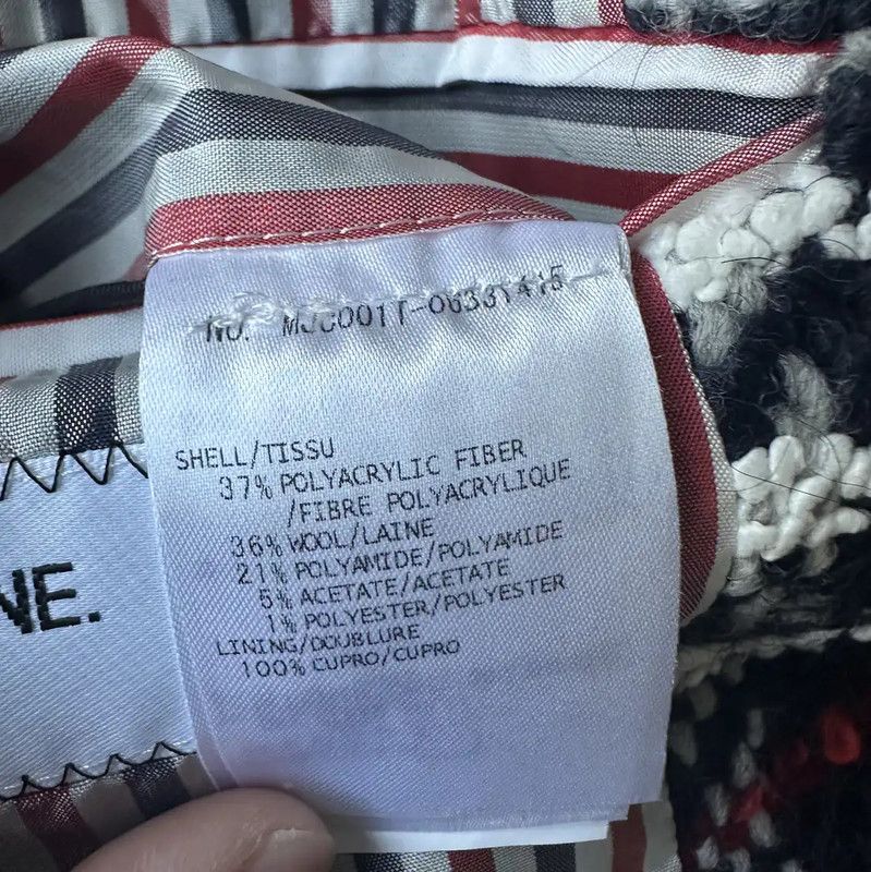Thom Browne Thom Browne Spring Autumn White Wool Blend Jacket 0089 Size US L / EU 52-54 / 3 - 7 Thumbnail