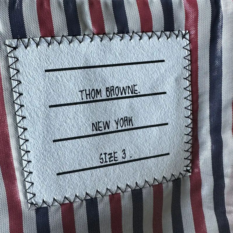 Thom Browne Thom Browne Spring Autumn White Wool Blend Jacket 0089 Size US L / EU 52-54 / 3 - 6 Thumbnail