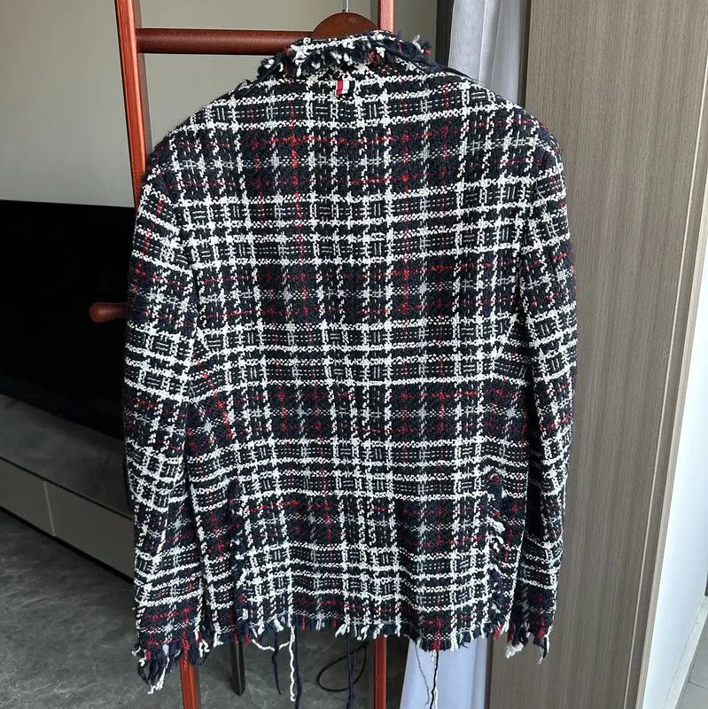 Thom Browne Thom Browne Spring Autumn White Wool Blend Jacket 0089 Size US L / EU 52-54 / 3 - 2 Thumbnail