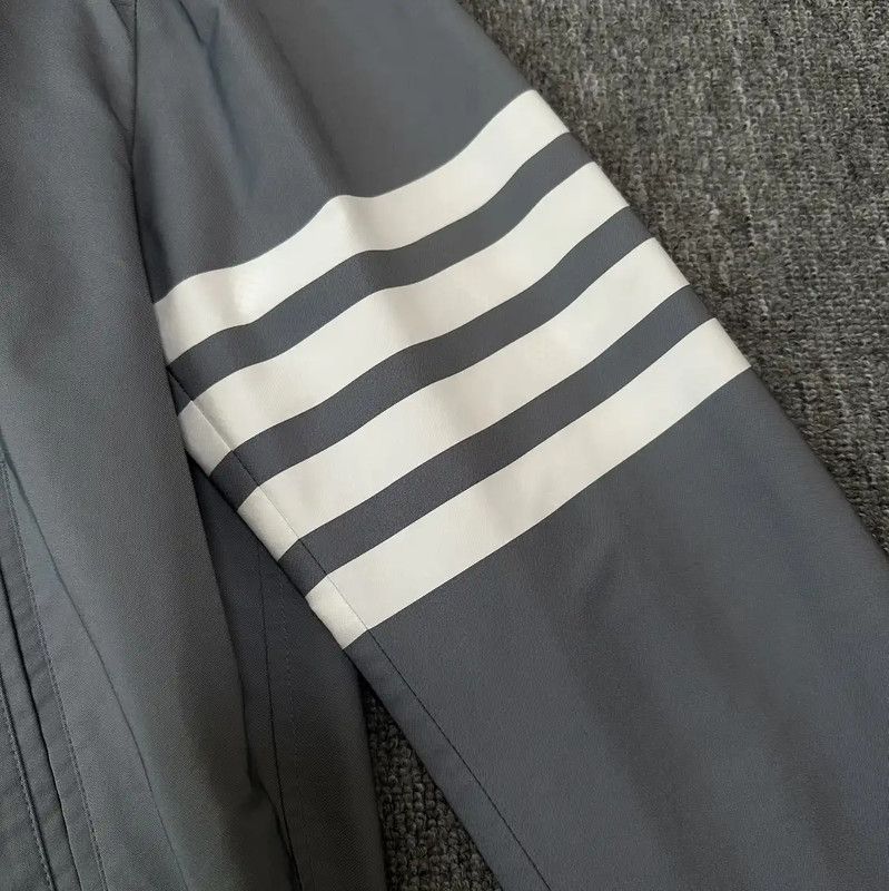 Thom Browne Thom Browne Men's Gray Long Sleeve Coat 0089 Size US XL / EU 56 / 4 - 4 Thumbnail