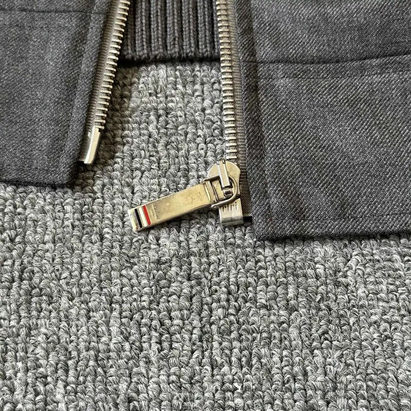 Thom Browne Thom Browne Gray Wool Embroidered Long Sleeve Coat 0089 Size US XL / EU 56 / 4 - 3 Thumbnail