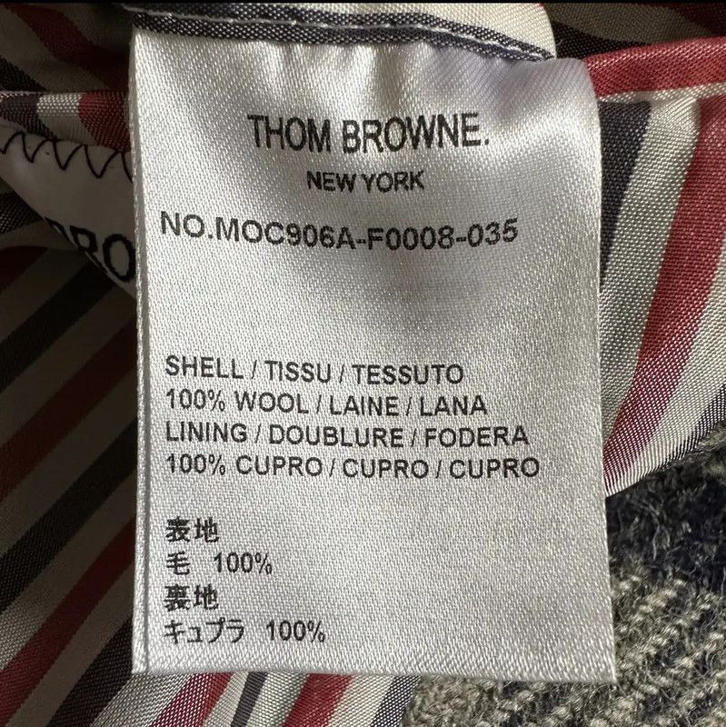 Thom Browne Thom Browne Check Wool Overcoat for Men 0089 Size US XL / EU 56 / 4 - 10 Thumbnail