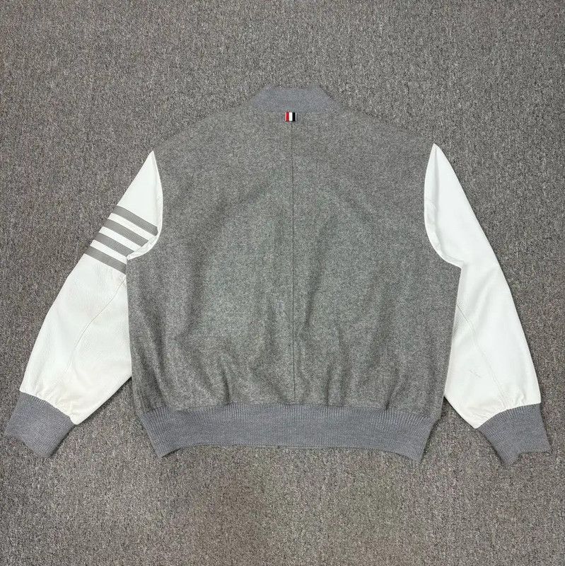 Thom Browne Thom Browne Men's Gray Wool Jacket 0089 Size US XL / EU 56 / 4 - 2 Thumbnail