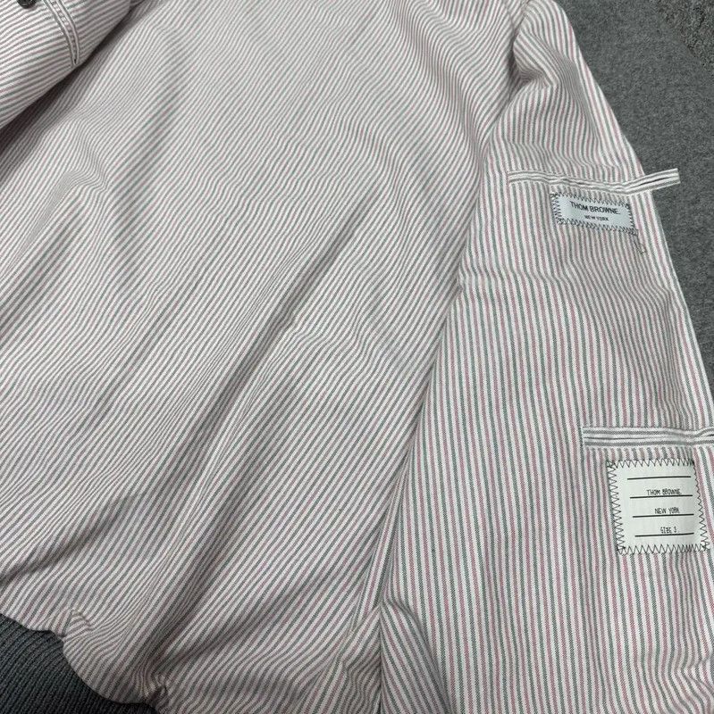 Thom Browne Thom Browne Men's Gray Wool Jacket 0089 Size US XL / EU 56 / 4 - 3 Thumbnail