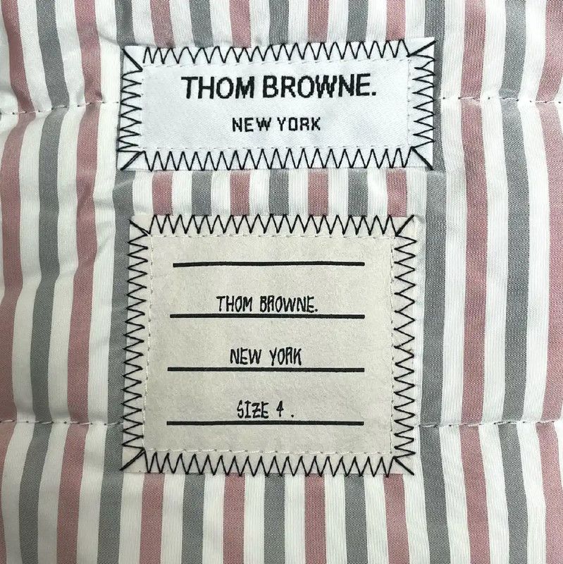 Thom Browne Thom Browne Men's Gray Down Jacket 0089 Size US XL / EU 56 / 4 - 4 Thumbnail
