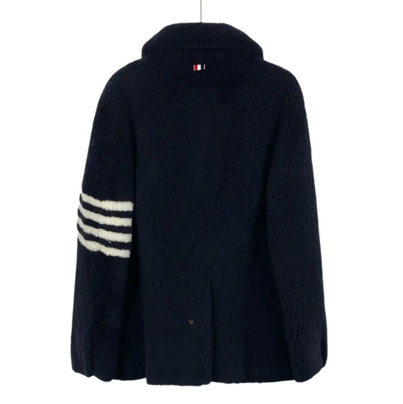 Thom Browne Thom Browne Men's Navy Blue Coat 0089 Size US S / EU 44-46 / 1 - 2 Thumbnail