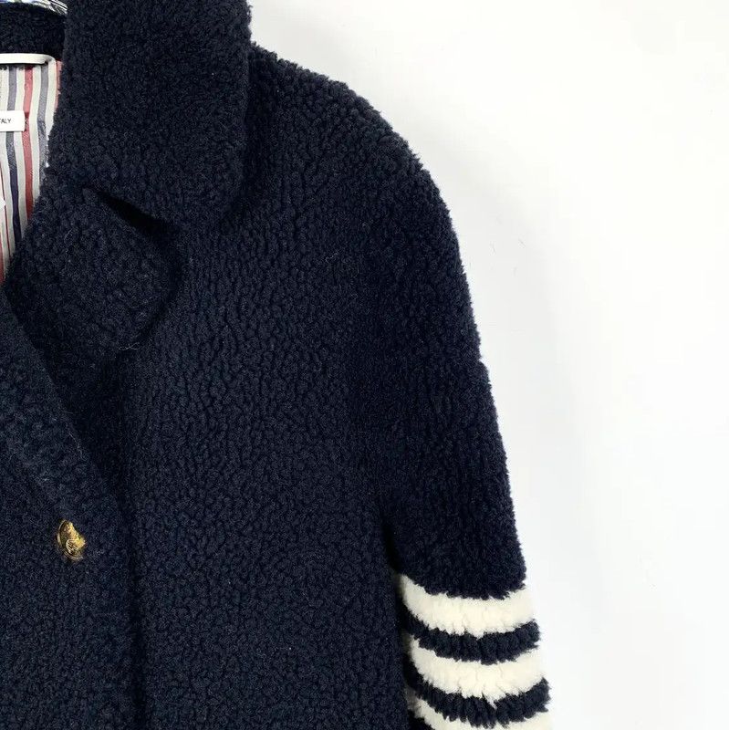 Thom Browne Thom Browne Men's Navy Blue Coat 0089 Size US S / EU 44-46 / 1 - 3 Thumbnail