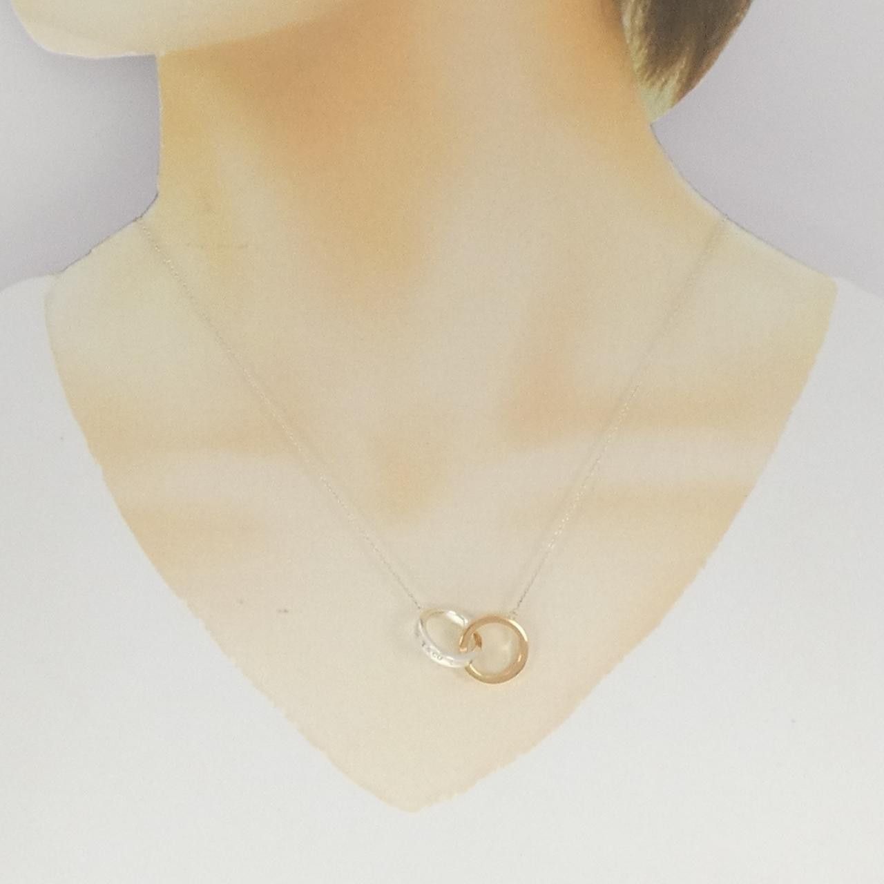 Tiffany & Co. Tiffany & Co. Tiffany 1837 Interlocking 925 Silver 750 Pink Gold Necklace Metal Necklace 60013936 DUTY FREE for USA Size ONE SIZE - 6 Thumbnail