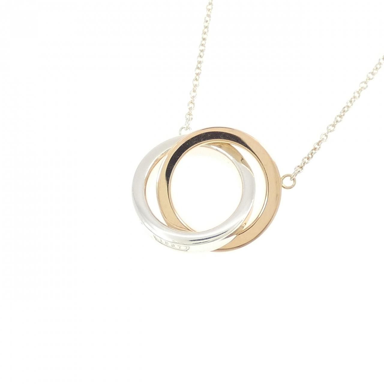 Tiffany & Co. Tiffany & Co. Tiffany 1837 Interlocking 925 Silver 750 Pink Gold Necklace Metal Necklace 60013936 DUTY FREE for USA Size ONE SIZE - 3 Thumbnail