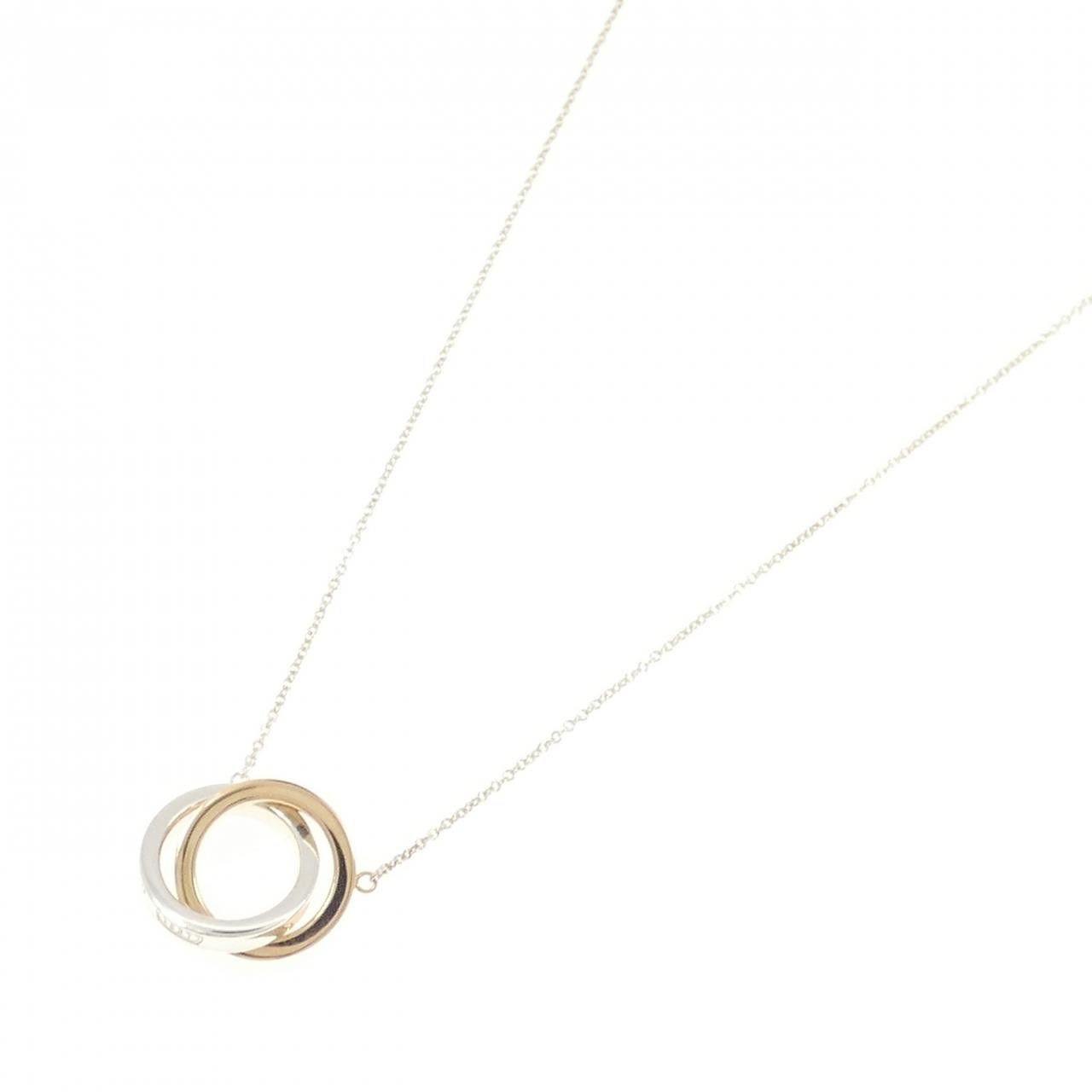 Tiffany & Co. Tiffany & Co. Tiffany 1837 Interlocking 925 Silver 750 Pink Gold Necklace Metal Necklace 60013936 DUTY FREE for USA Size ONE SIZE - 2 Thumbnail