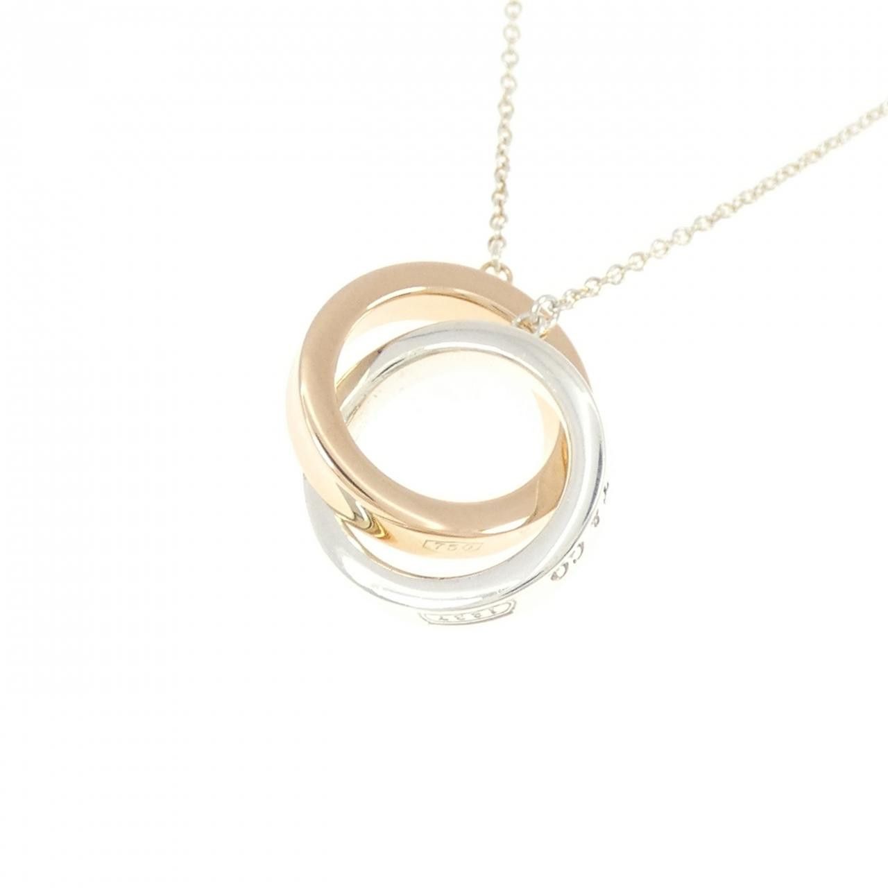 Tiffany & Co. Tiffany & Co. Tiffany 1837 Interlocking 925 Silver 750 Pink Gold Necklace Metal Necklace 60013936 DUTY FREE for USA Size ONE SIZE - 4 Thumbnail