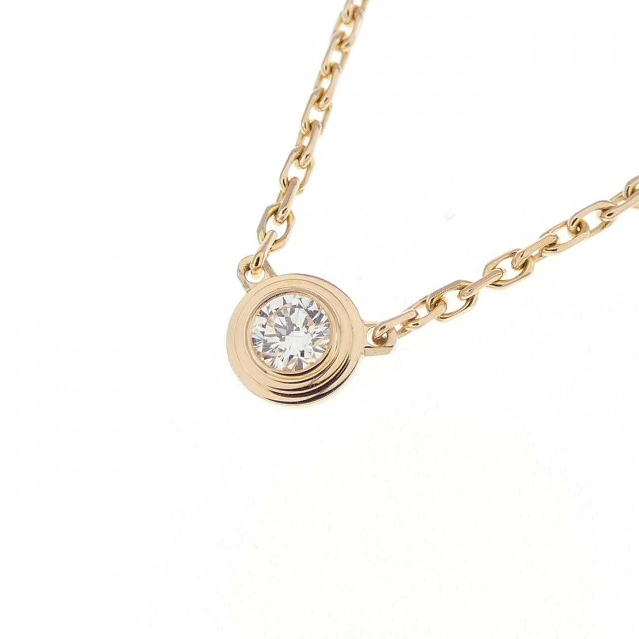 Cartier Cartier Cartier Diamants Legers Au750 Necklace Calfskin Necklace DUTY FREE for USA Size ONE SIZE - 3 Thumbnail