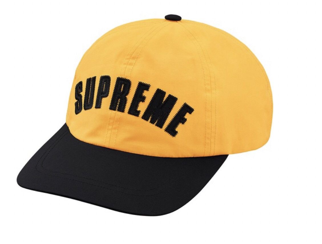 Supreme Supreme X TNF Yellow Arc Logo Hat Grailed