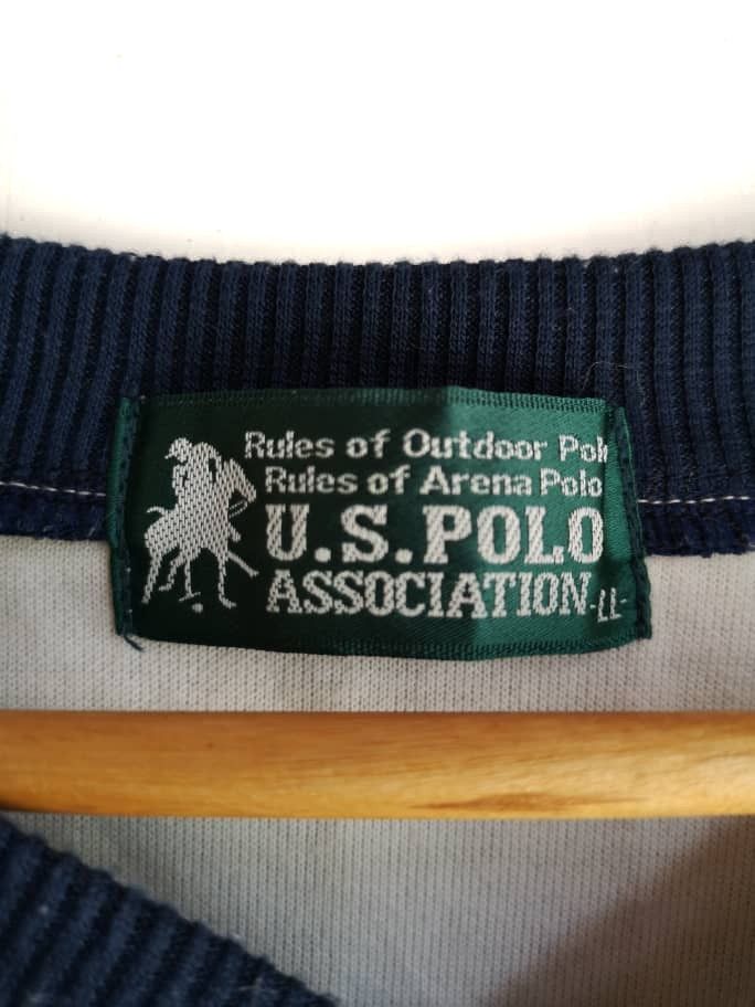 U.S. Polo Assn. Vintage Polo Association sweatshirt spell out jumper Size US XL / EU 56 / 4 - 2 Thumbnail