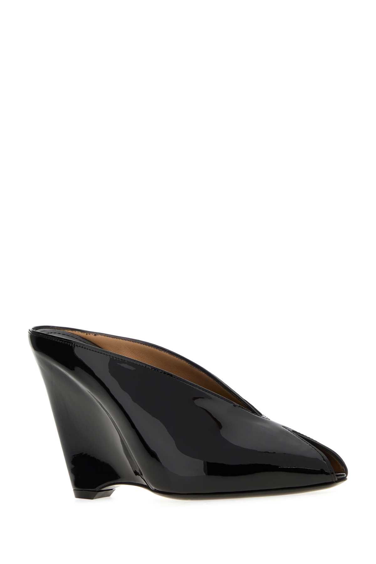Salvatore Ferragamo Black Leather Alicia Mules Size US 9.5 / IT 39.5 - 2 Thumbnail