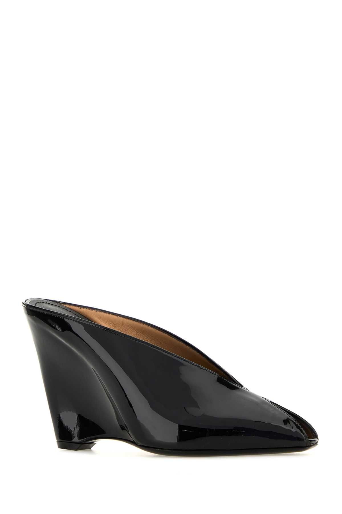Salvatore Ferragamo Black Leather Alicia 95 Mules Size US 5.5 / IT 35.5 - 2 Thumbnail