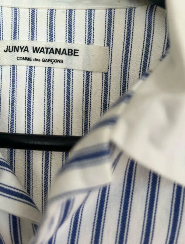 Junya Watanabe Junya Watanabe Striped Short Sleeve Shirt 0089 Size S / US 4 / IT 40 - 3 Thumbnail