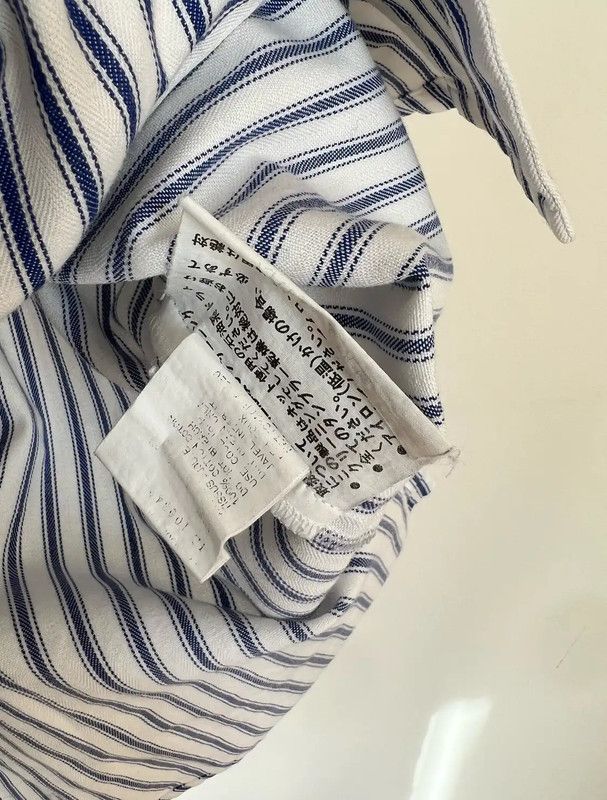 Junya Watanabe Junya Watanabe Striped Short Sleeve Shirt 0089 Size S / US 4 / IT 40 - 6 Thumbnail
