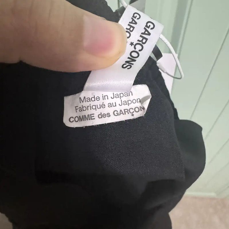 Comme des Garcons COMME des GARÇONS Black Wool Midi Skirt 0089 Size 22" - 4 Thumbnail