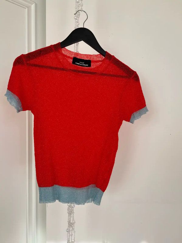 Comme des Garcons COMME des GARÇONS Red Short Sleeve T-Shirt 0089 Size S / US 4 / IT 40 - 2 Thumbnail