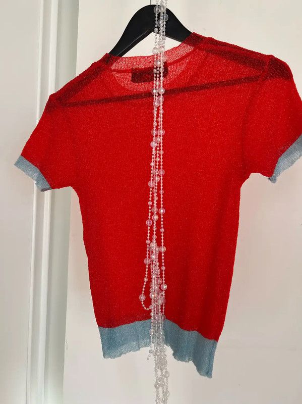 Comme des Garcons COMME des GARÇONS Red Short Sleeve T-Shirt 0089 Size S / US 4 / IT 40 - 5 Thumbnail