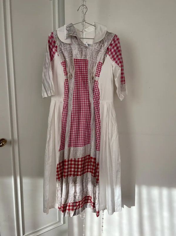 Comme des Garcons COMME des GARÇONS Pink and White Dress XS 0089 Size XS / US 0-2 / IT 36-38 - 2 Thumbnail