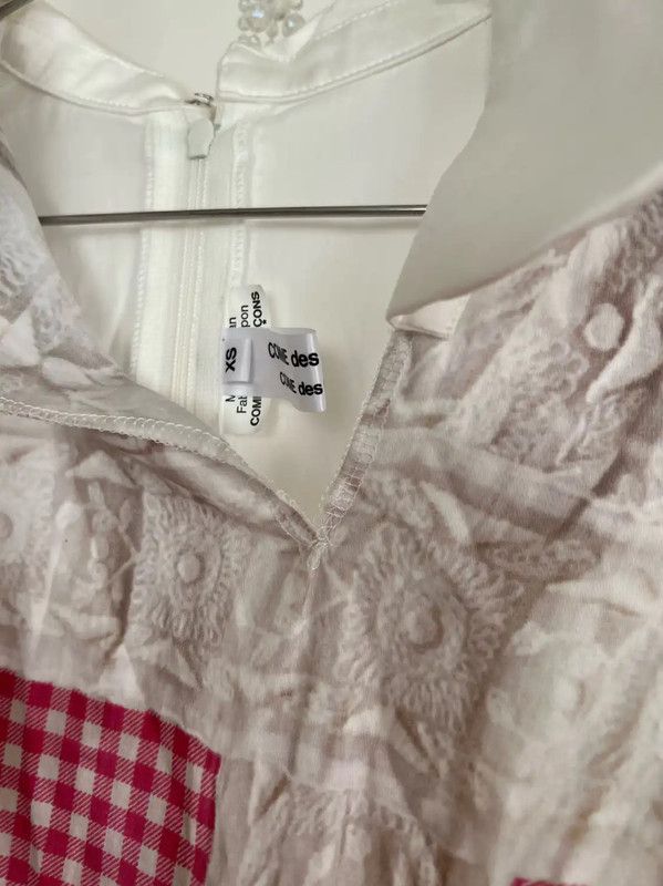 Comme des Garcons COMME des GARÇONS Pink and White Dress XS 0089 Size XS / US 0-2 / IT 36-38 - 3 Thumbnail