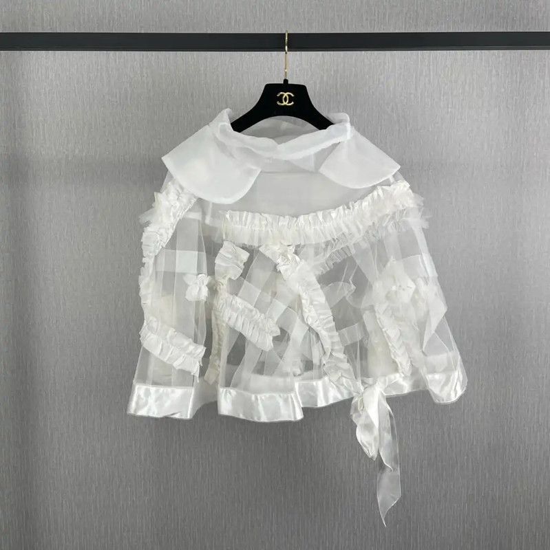 Comme des Garcons COMME des GARÇONS White Long Sleeve Top 0089 Size M / US 6-8 / IT 42-44 - 10 Thumbnail