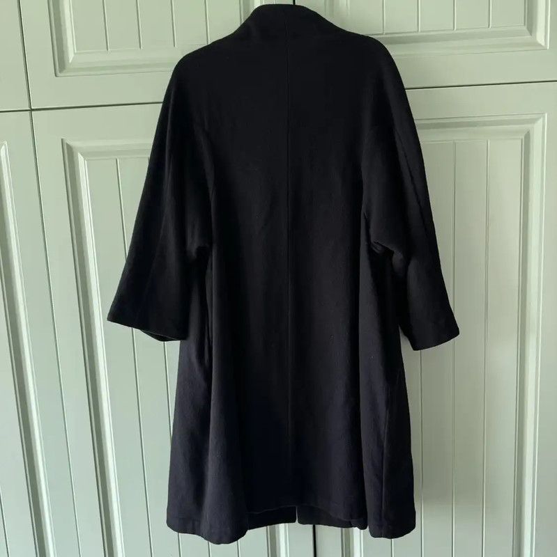Comme des Garcons COMME des GARÇONS Black Wool Women's Coat 0089 Size XS / US 0-2 / IT 36-38 - 2 Thumbnail