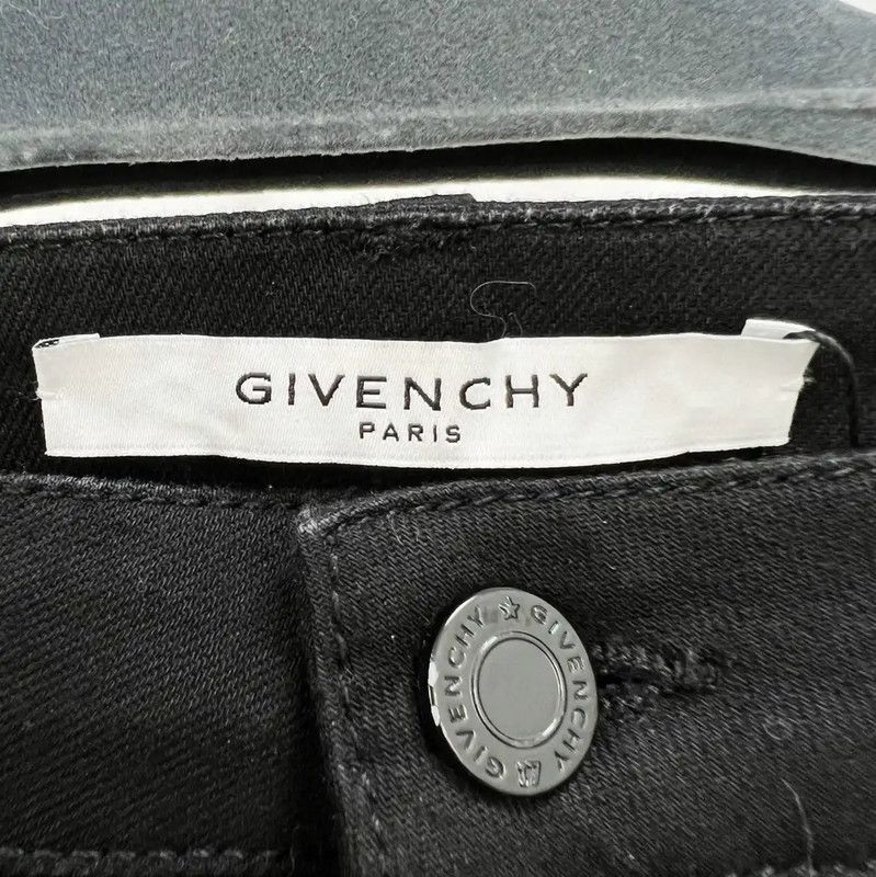 Givenchy Givenchy Black Cotton Summer Logo Shorts 0089 Size 23" - 6 Thumbnail