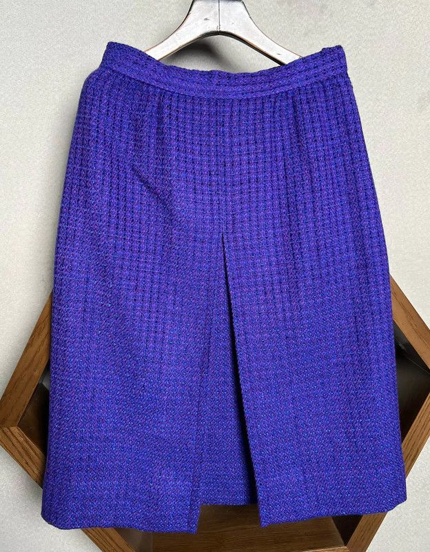 Givenchy Givenchy Purple Wool Blend Midi Skirt 0089 Size 26" / US 2 / IT 38 - 8 Thumbnail