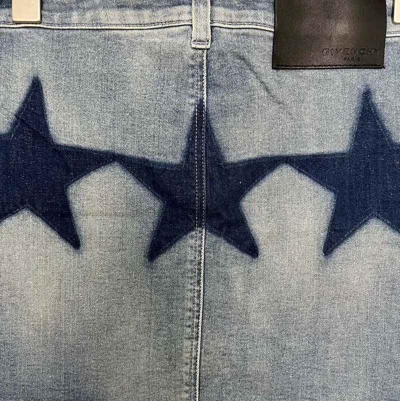 Givenchy Givenchy Women's Blue Cotton Shorts 0089 Size 23" - 3 Thumbnail