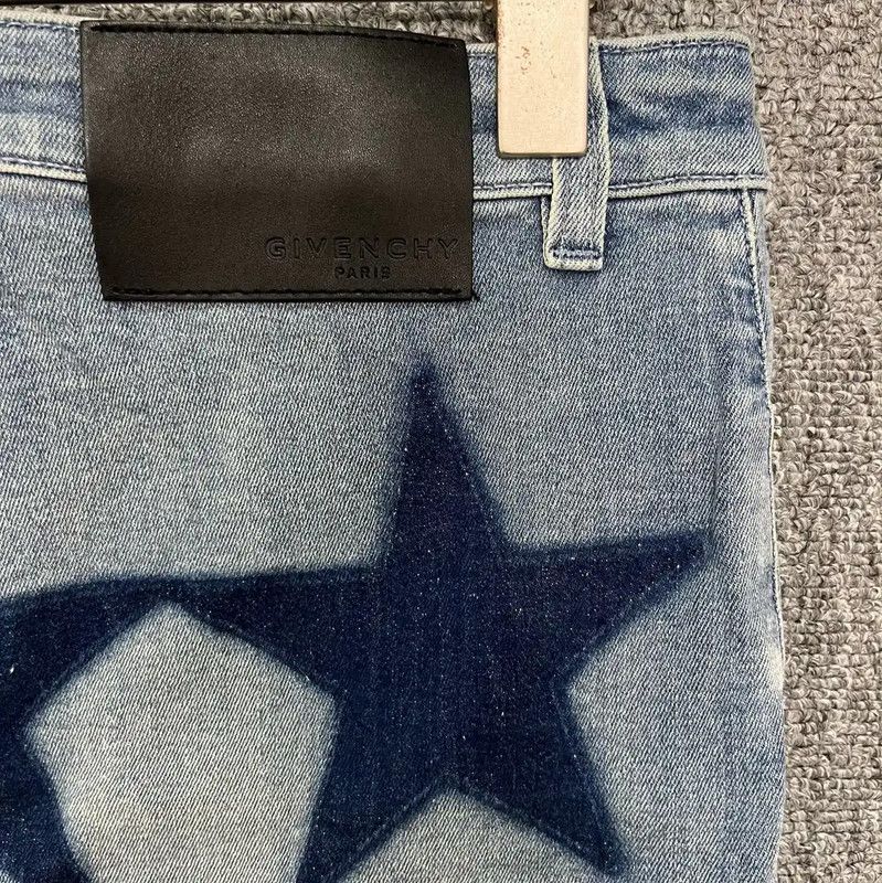 Givenchy Givenchy Women's Blue Cotton Shorts 0089 Size 23" - 4 Thumbnail
