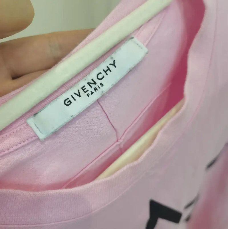Givenchy Givenchy Pink Cotton Short Sleeve T-Shirt 0089 Size S / US 4 / IT 40 - 4 Thumbnail