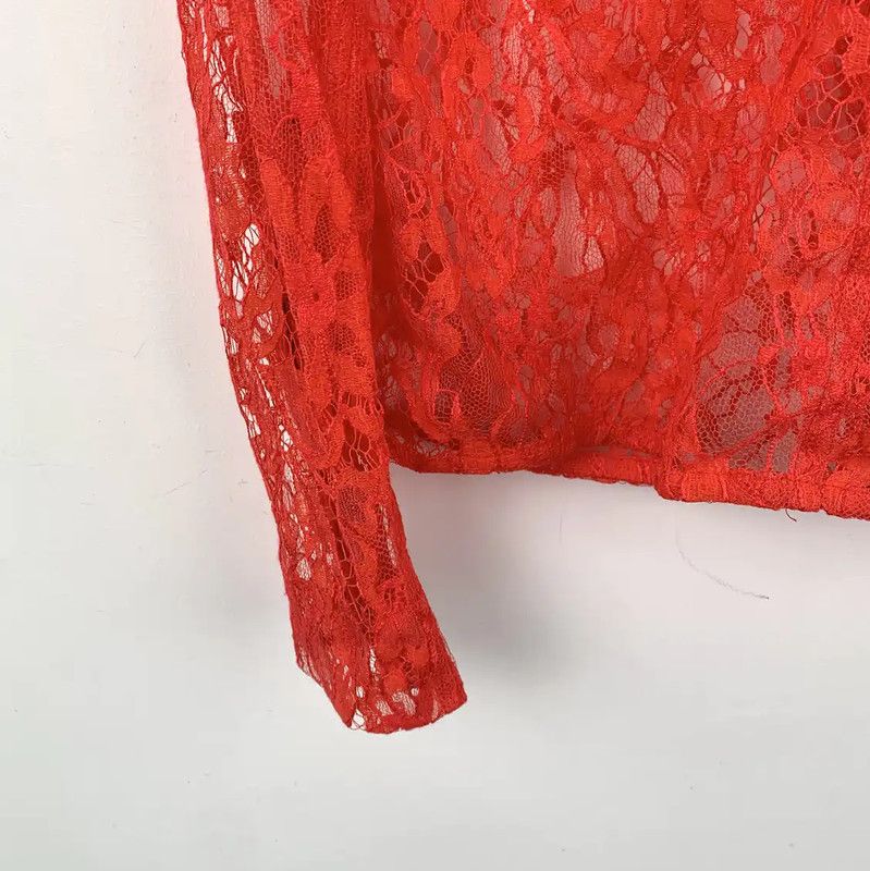 Givenchy Givenchy Red Knit Top for Women 0089 Size XS / US 0-2 / IT 36-38 - 4 Thumbnail