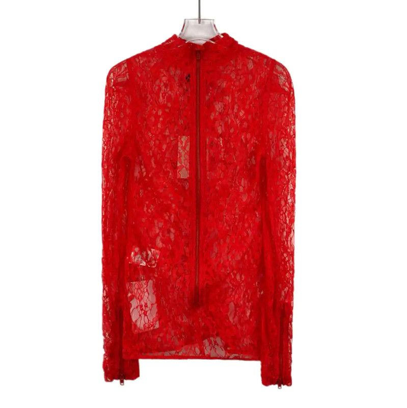 Givenchy Givenchy Red Knit Top for Women 0089 Size XS / US 0-2 / IT 36-38 - 2 Thumbnail