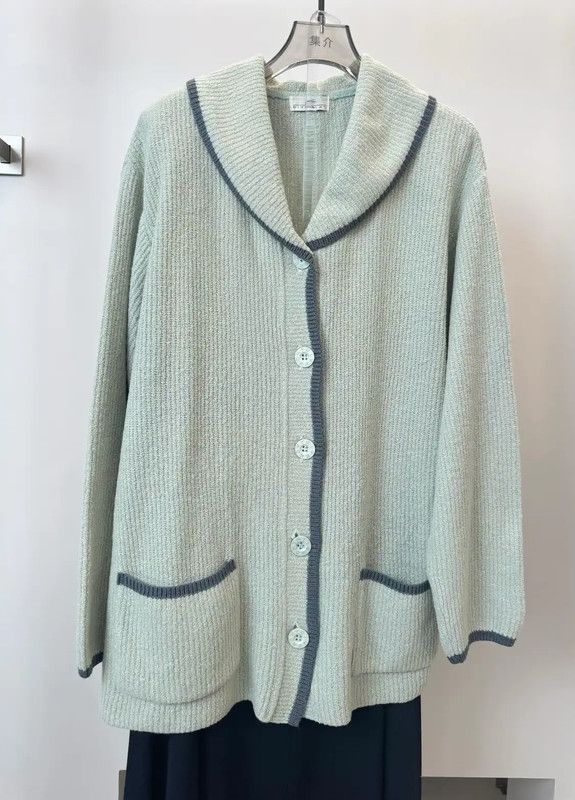 Givenchy Givenchy Light Green Wool Cardigan for Women 0089 Size ONE SIZE - 4 Thumbnail