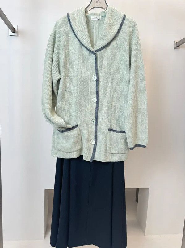 Givenchy Givenchy Light Green Wool Cardigan for Women 0089 Size ONE SIZE - 3 Thumbnail