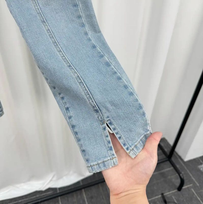 Givenchy Givenchy Blue Denim Logo Women's Jeans 0089 Size 23" - 4 Thumbnail