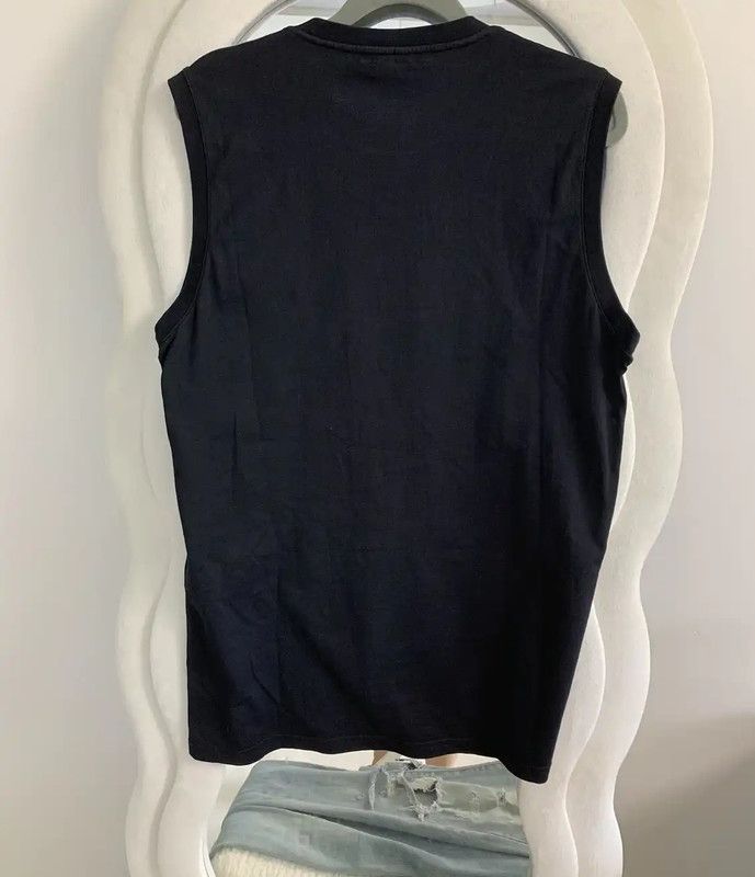 Givenchy Givenchy Black Sleeveless Cotton T-shirt 0089 Size XS / US 0-2 / IT 36-38 - 4 Thumbnail