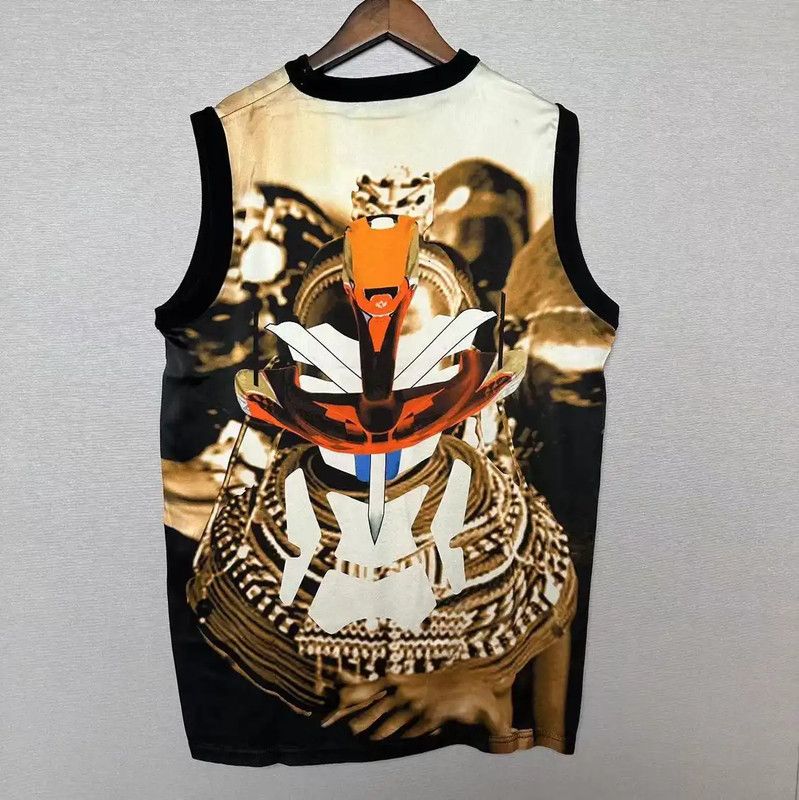 Givenchy Givenchy Summer Multi-Color Silk Print Long Tee 0089 Size M / US 6-8 / IT 42-44 - 2 Thumbnail