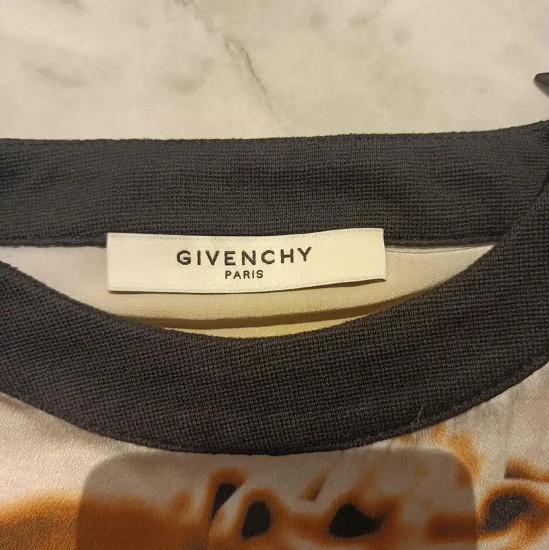Givenchy Givenchy Summer Multi-Color Silk Print Long Tee 0089 Size M / US 6-8 / IT 42-44 - 3 Thumbnail