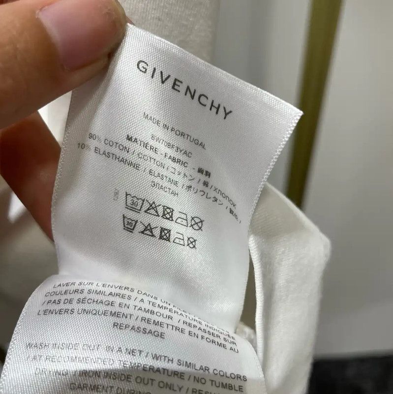 Givenchy Givenchy Women's White Cotton T-Shirt 0089 Size L / US 10 / IT 46 - 7 Thumbnail