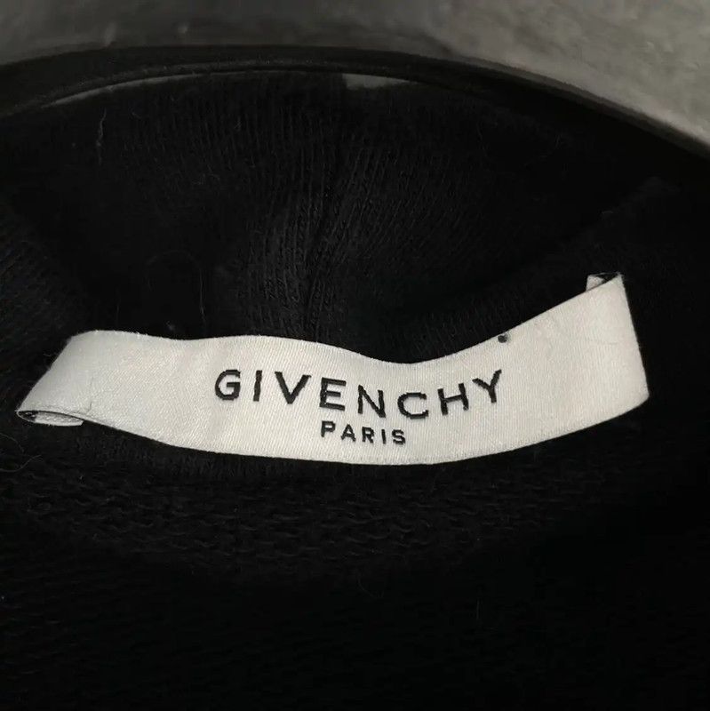 Givenchy Givenchy Black Cotton Long Sleeve Hoodie 0089 Size XS / US 0-2 / IT 36-38 - 3 Thumbnail