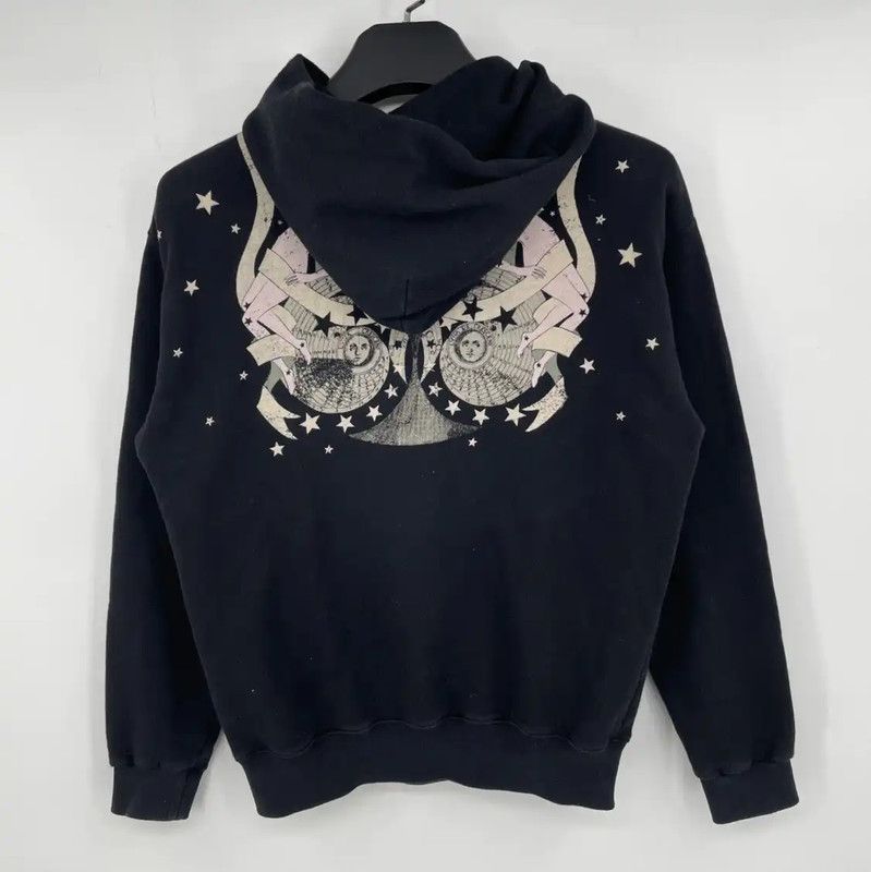 Givenchy Givenchy Black Cotton Long Sleeve Hoodie 0089 Size XS / US 0-2 / IT 36-38 - 2 Thumbnail