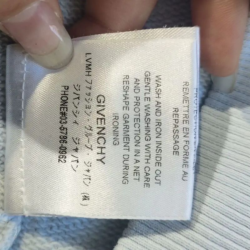Givenchy Givenchy Light Blue Cotton Women's Hoodie 0089 Size XS / US 0-2 / IT 36-38 - 9 Thumbnail